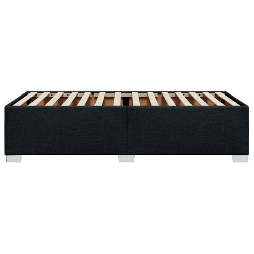 Cadre De Lit Noir 90x190 Cm Tissu