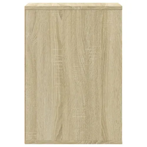 Commode D'angle Chêne Sonoma 80x41x58 Cm Bois Contreplaqué Rangement