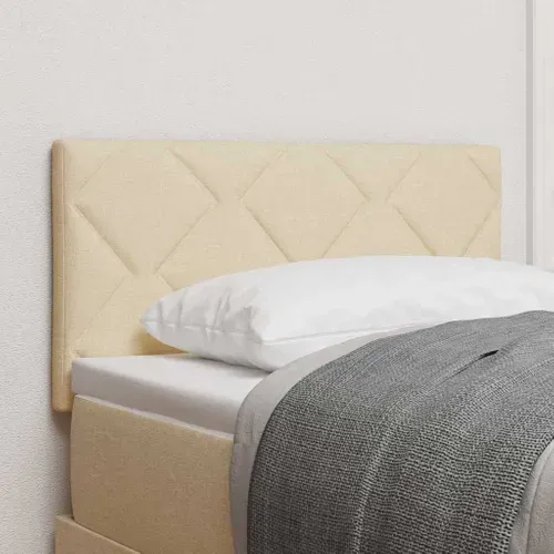 Tête De Lit Avec Des Lumières À LED Réglable Crème 80 Cm Tissu