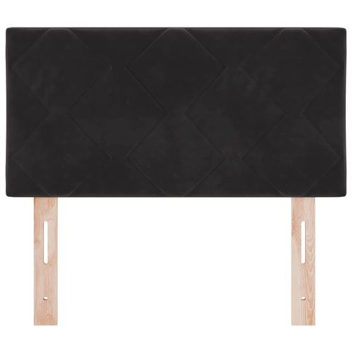 Tête De Lit LED Avec Des Lumières À LED Noir 80 Cm Velours