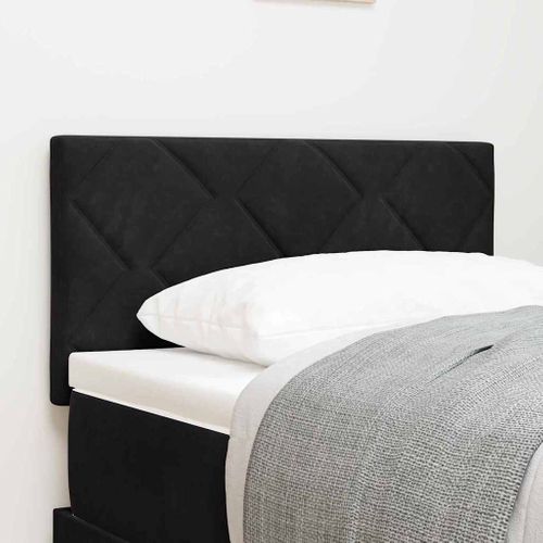 Tête De Lit LED Avec Des Lumières À LED Noir 80 Cm Velours