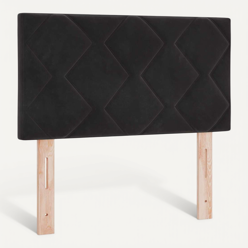 Tête De Lit LED Avec Des Lumières À LED Noir 80 Cm Velours