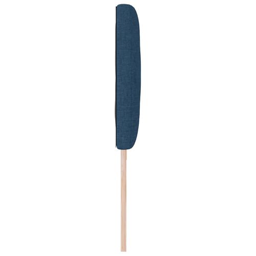 Tête De Lit Avec Des Lumières À LED Réglable Bleu 200 Cm Tissu