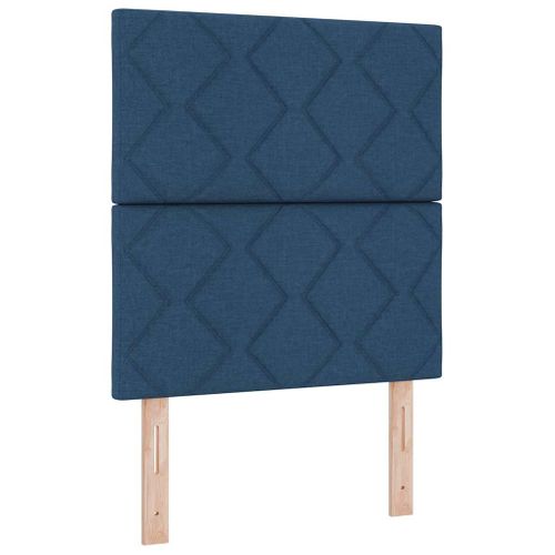 Tête De Lit Avec Des Lumières à LED Réglable Bleu 80 Cm Tissu