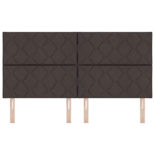 Tête De Lit Avec Des Lumières à LED Marron 180 Cm Tissu
