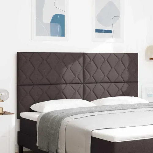 Tête De Lit Avec Des Lumières à LED Marron 180 Cm Tissu