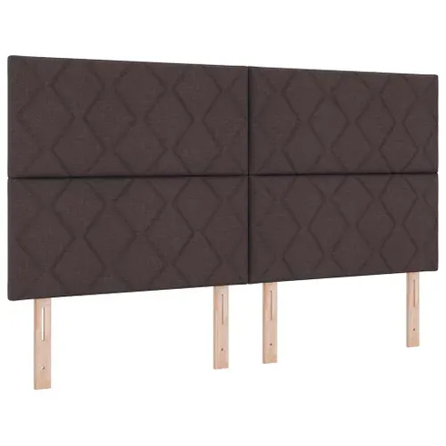 Tête De Lit Avec Des Lumières à LED Marron 180 Cm Tissu