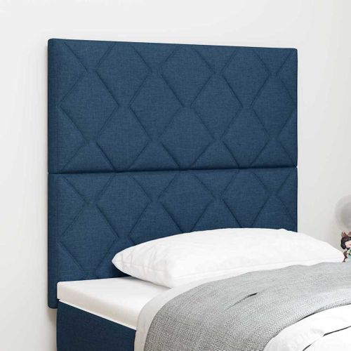 Tête De Lit Bleu 100 Cm Tissu
