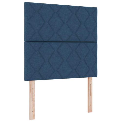 Tête De Lit Bleu 100 Cm Tissu