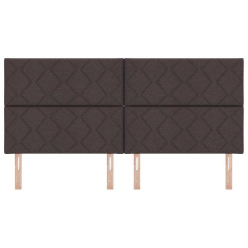 Tête De Lit Marron Foncé 200 Cm Tissu