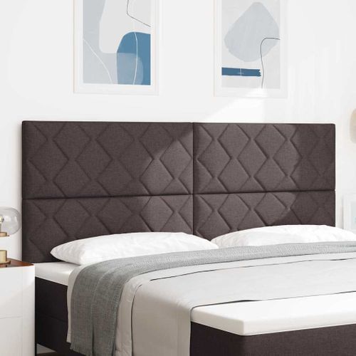 Tête De Lit Marron Foncé 200 Cm Tissu