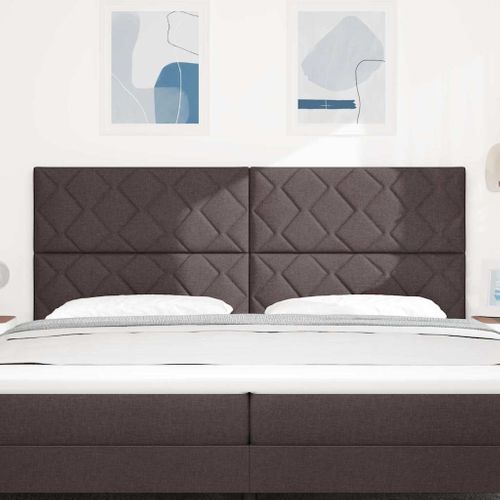 Tête De Lit Marron Foncé 200 Cm Tissu