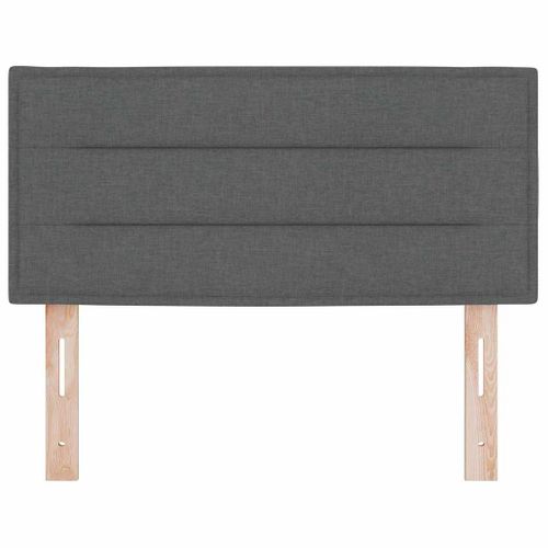 Tête De Lit LED Avec Des Lumières à LED Gris Foncé 80 Cm Tissu