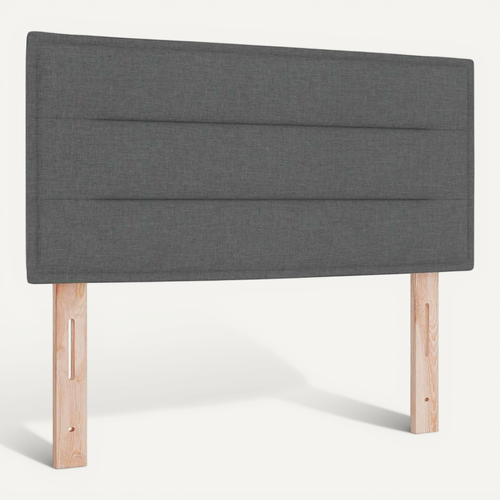 Tête De Lit LED Avec Des Lumières à LED Gris Foncé 80 Cm Tissu