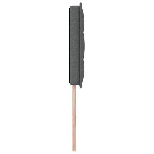 Tête De Lit LED Avec Des Lumières à LED Gris Foncé 80 Cm Tissu