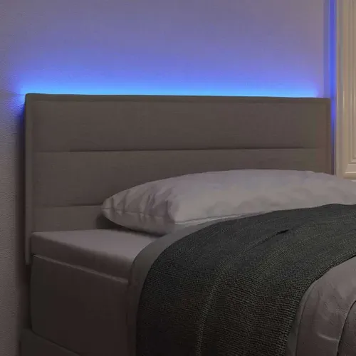 Tête De Lit LED Avec Des Lumières à LED Taupe 80 Cm Tissu