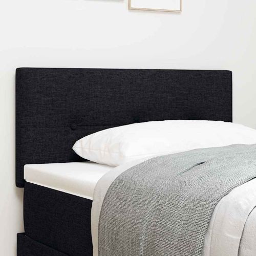 Tête De Lit LED Avec Des Lumières À LED Noir 90 Cm Tissu