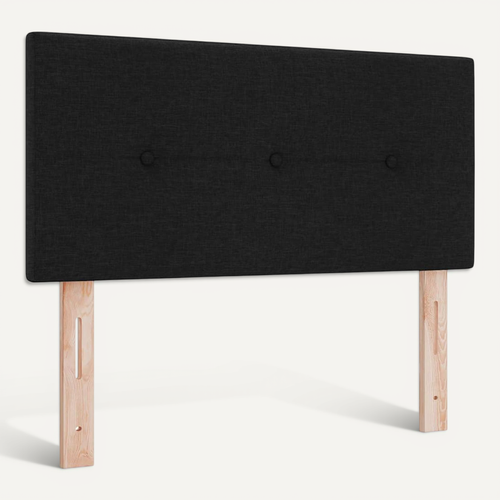 Tête De Lit LED Avec Des Lumières À LED Noir 90 Cm Tissu
