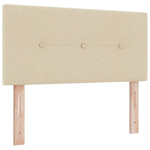 Tête De Lit LED Avec Des Lumières à LED Crème 90 Cm Tissu