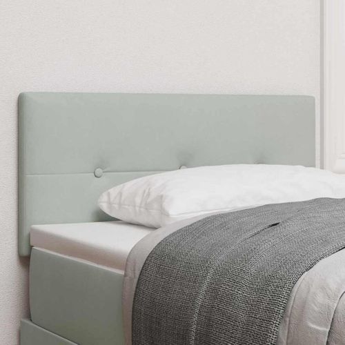 Tête De Lit Avec Des Lumières À LED Gris Clair 100 Cm Velours