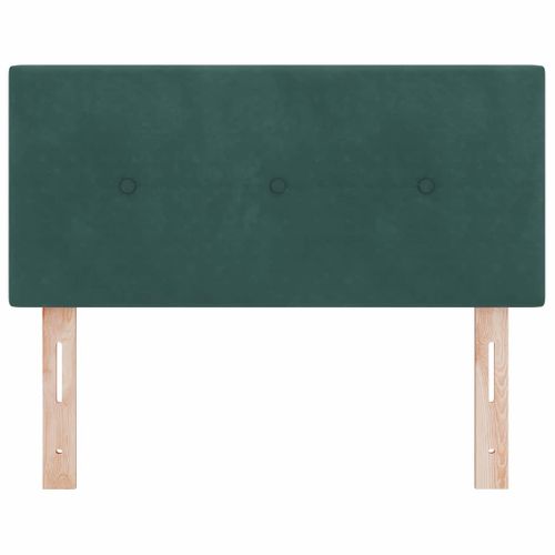 Tête De Lit Avec Des Lumières À LED Vert 100 Cm Velours