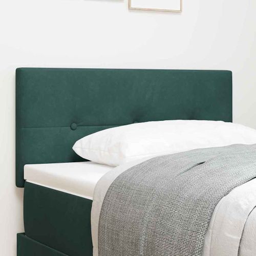 Tête De Lit Avec Des Lumières À LED Vert 100 Cm Velours