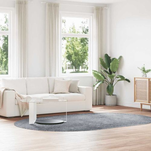 Tapis Shaggy À Poils Longs Navarra Gris Clair 300x200 Cm