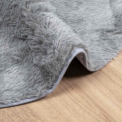 Tapis Shaggy À Poils Longs Navarra Gris Clair 300x200 Cm