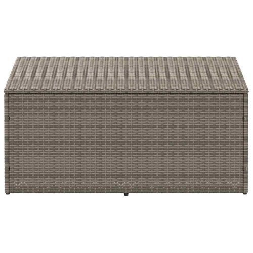 Coffre De Rangement De Jardin Gris 110 X 50 X 58 Cm Résine Tressée Rangement