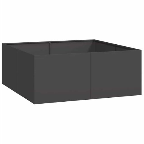 Jardinière Noir 100x100x40 Cm Acier