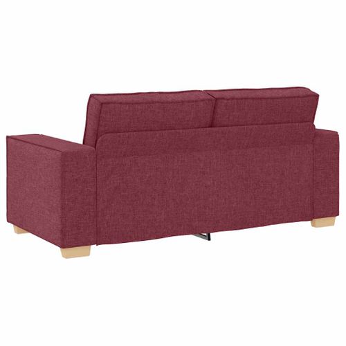 Canapé 2 Places Rouge Vin 140 Cm Tissu