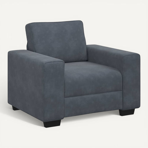 Fauteuil Gris 60 Cm Velours