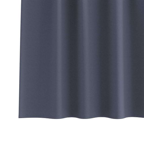 Lot de 2 Rideaux Occultants Anthracite Polyester 245x140