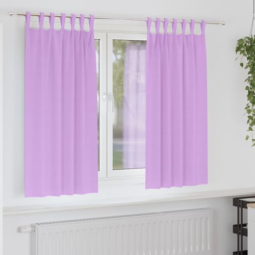 Lot de 2 Rideaux Occultants Violet Polyester  175 x140