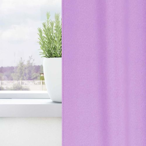 Lot de 2 Rideaux Occultants Violet Polyester  175 x140