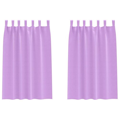 Lot de 2 Rideaux Occultants Violet Polyester  175 x140