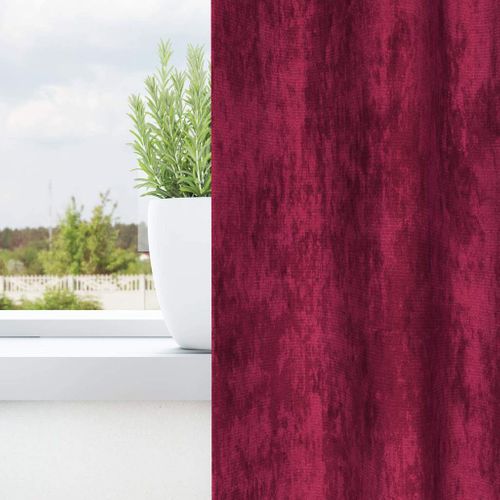 Rideaux En Velours 2 Pièces Bordeaux 260 X 140 Cm Velours