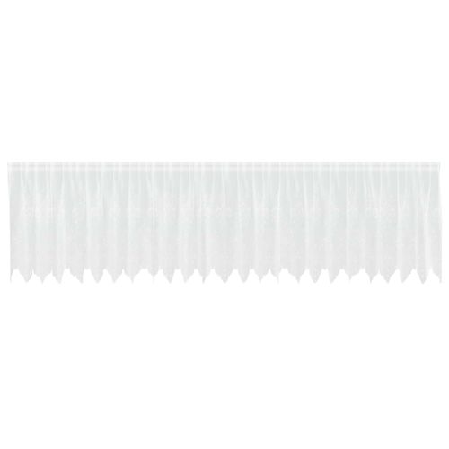 Rideau En Dentelle Floral Blanc 100 X 600 Cm Polyester