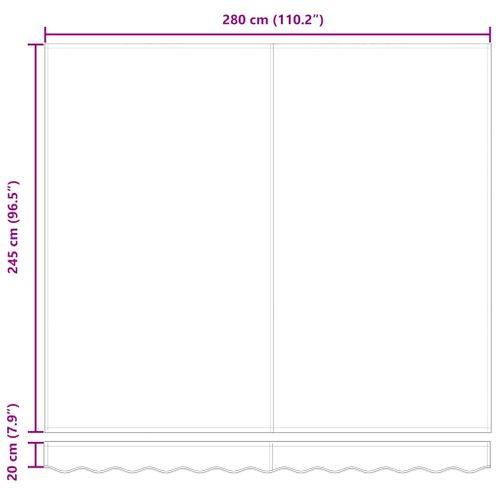 Auvent Gris Clair 3 X 2,5 M Polyester Et Métal