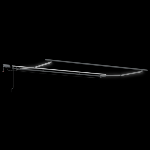 Store Manuel Rétractable LED Vert Et Jaune 450x350 Cm
