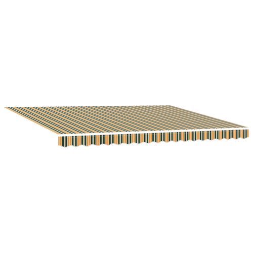 Store Manuel Rétractable LED Vert Et Jaune 450x350 Cm