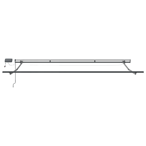 Store Manuel Rétractable LED Vert Et Jaune 450x350 Cm