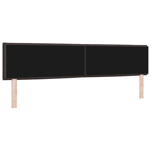 Tête De Lit Autre Avec Tête De Lit Marron Foncé 200 Cm Tissu