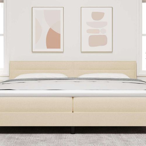 Tête De Lit Crème 200 Cm Tissu