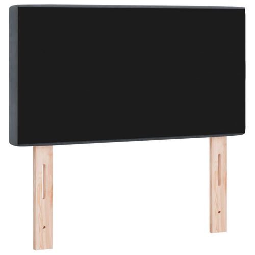 Tête De Lit En Velours Argyle Gris Foncé 80 Cm Velours