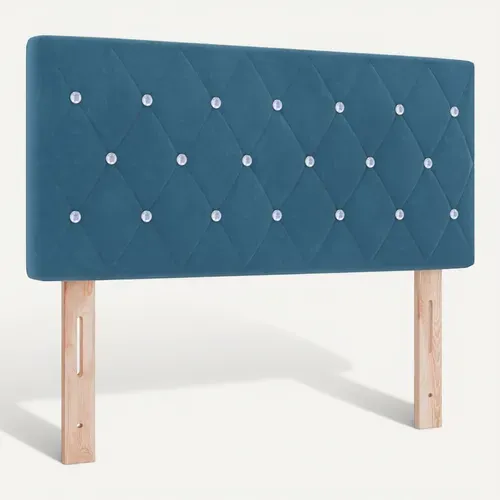 Tête De Lit Bleu Foncé 100 Cm Velours