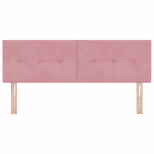 Tête De Lit Rose 144 Cm Velours
