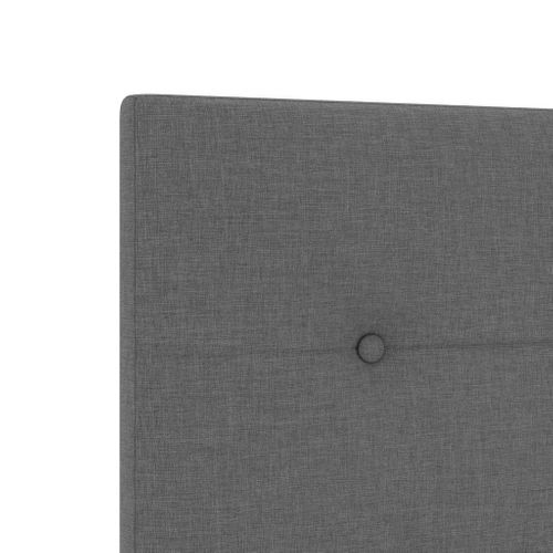 Tête De Lit Avec Tête De Lit Gris Foncé 200 Cm Tissu
