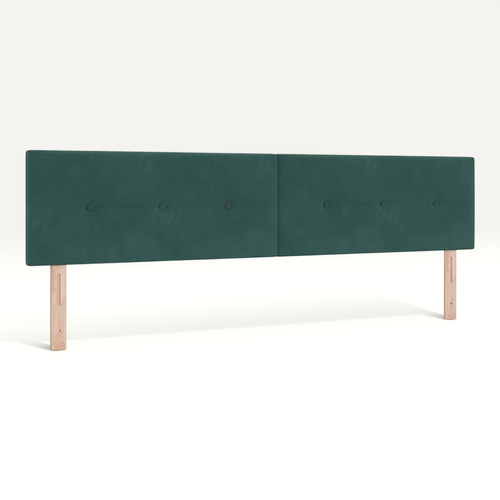 Tête De Lit Montage Mural Vert Foncé 200 Cm Velours