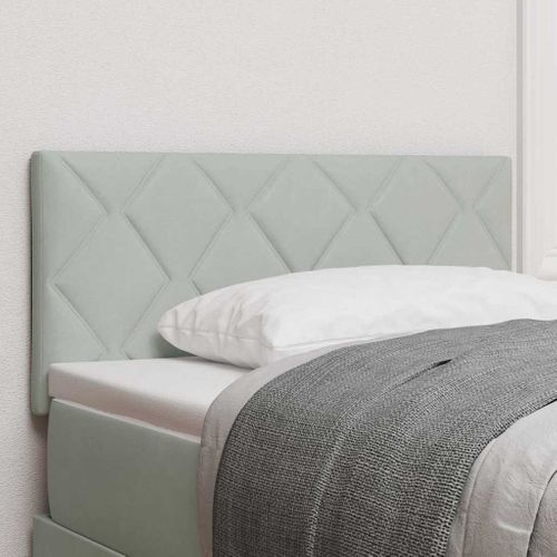 Tête De Lit Gris Clair 90 Cm Velours